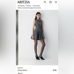 NWT Aritzia Babaton light grey Proxy dress